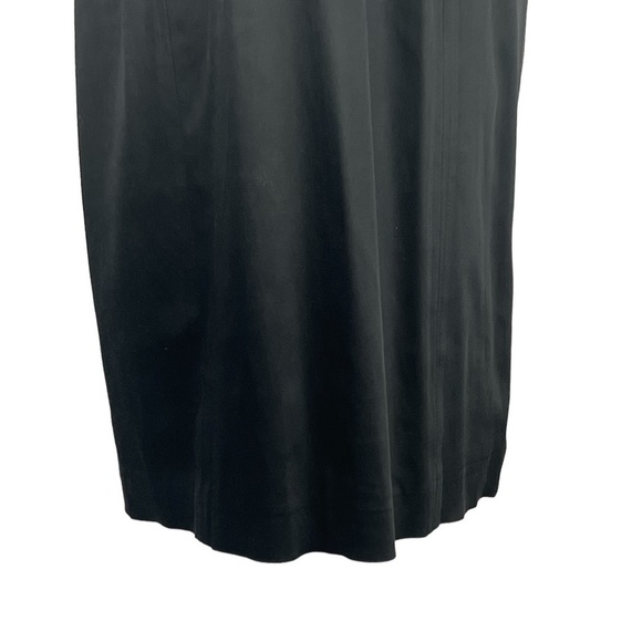 TAYLOR SILKY BLACK RUFFLE TIE TOP MIDI DRESS - Picture 2 of 14